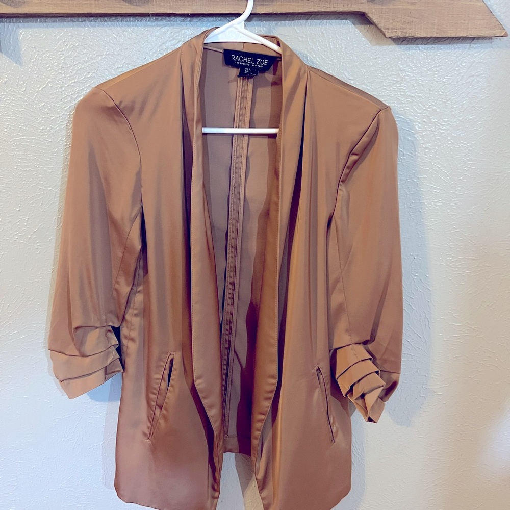 Rachel Zoe gold/tan blazer size small